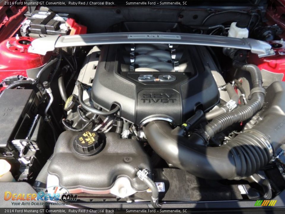 2014 Ford Mustang GT Convertible Ruby Red / Charcoal Black Photo #15