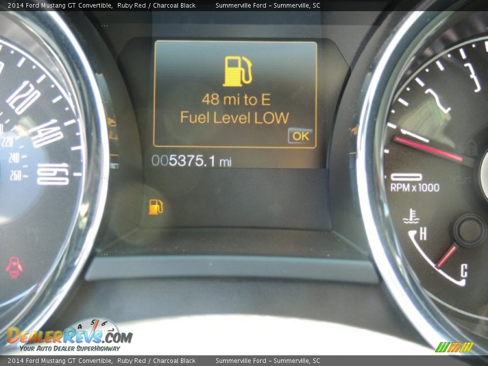 2014 Ford Mustang GT Convertible Ruby Red / Charcoal Black Photo #20