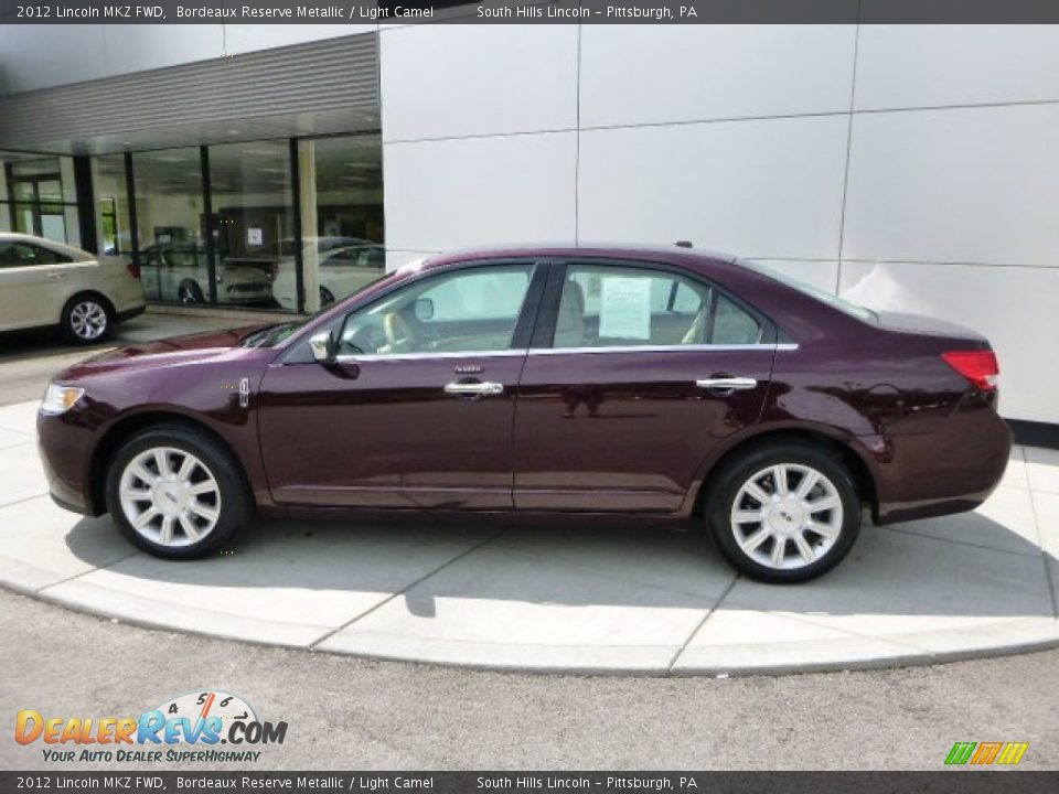 2012 Lincoln MKZ FWD Bordeaux Reserve Metallic / Light Camel Photo #2