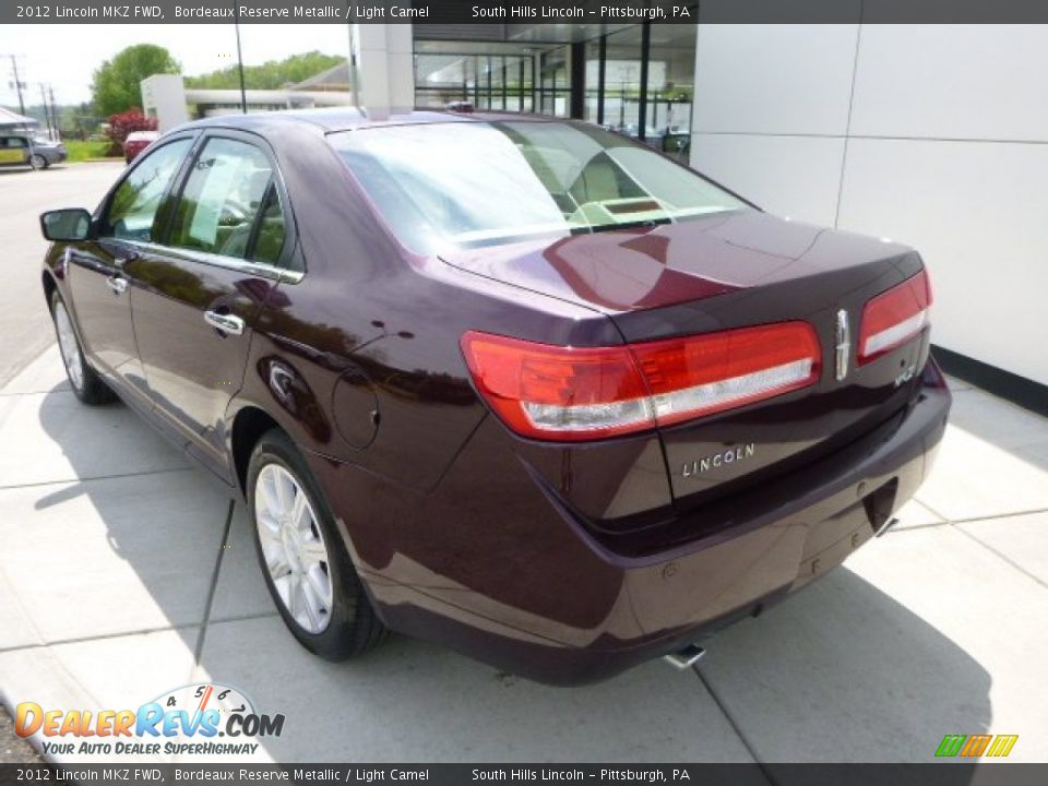2012 Lincoln MKZ FWD Bordeaux Reserve Metallic / Light Camel Photo #3