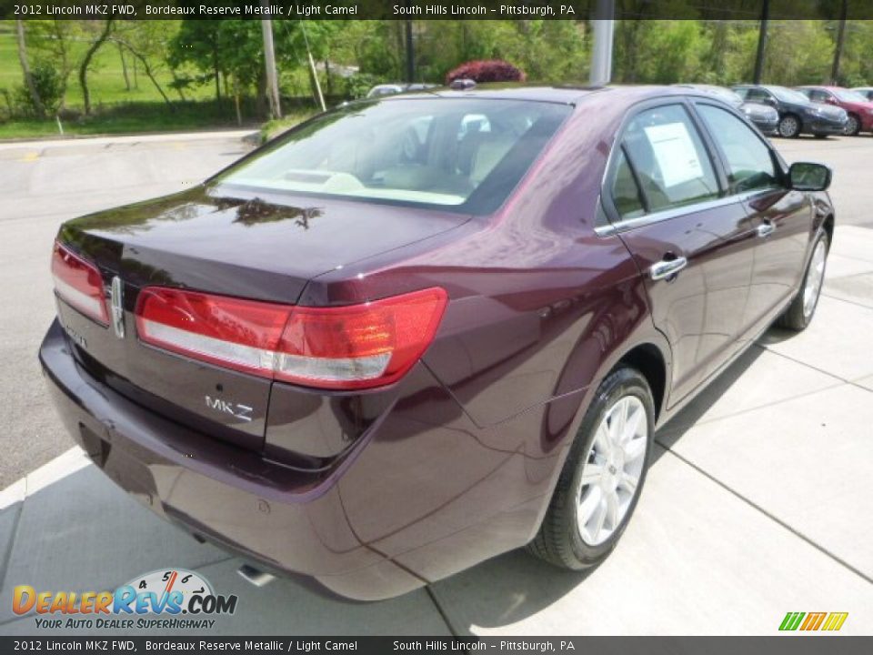 2012 Lincoln MKZ FWD Bordeaux Reserve Metallic / Light Camel Photo #5