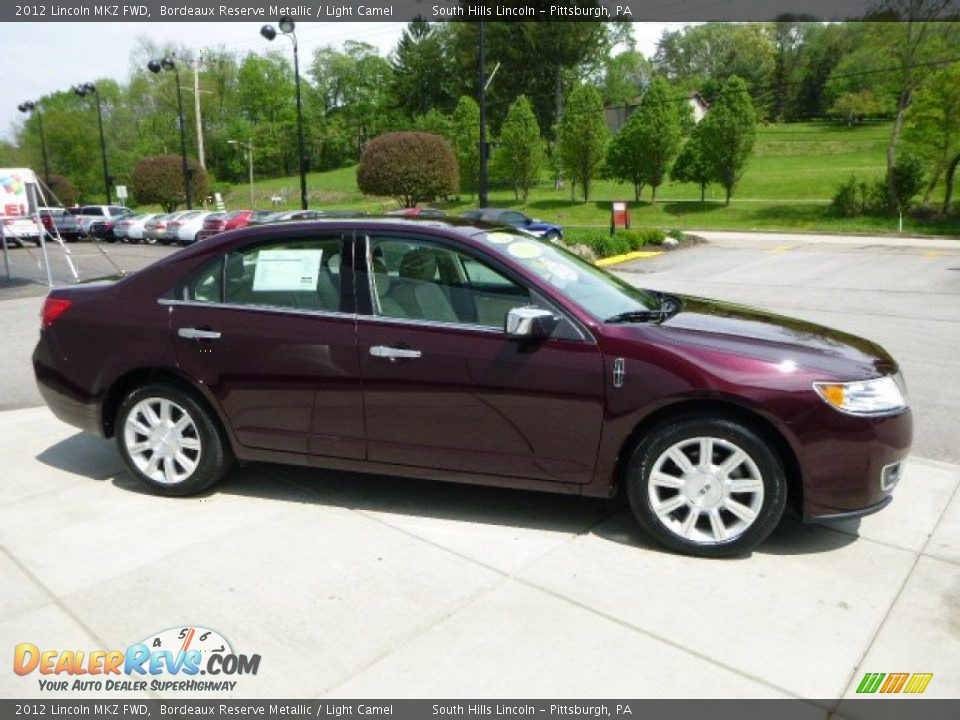 2012 Lincoln MKZ FWD Bordeaux Reserve Metallic / Light Camel Photo #6