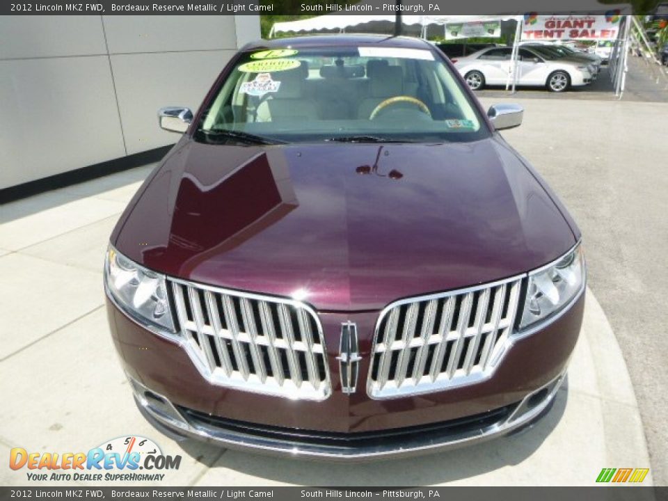 2012 Lincoln MKZ FWD Bordeaux Reserve Metallic / Light Camel Photo #8