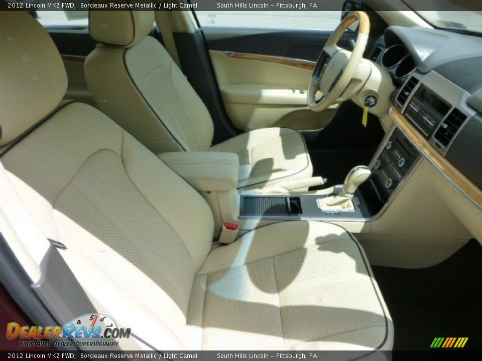 2012 Lincoln MKZ FWD Bordeaux Reserve Metallic / Light Camel Photo #10