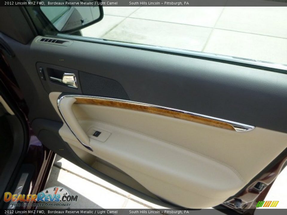 2012 Lincoln MKZ FWD Bordeaux Reserve Metallic / Light Camel Photo #13