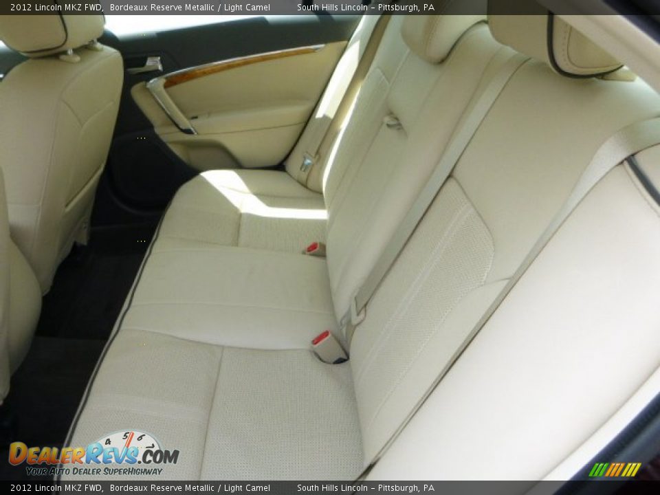 2012 Lincoln MKZ FWD Bordeaux Reserve Metallic / Light Camel Photo #17