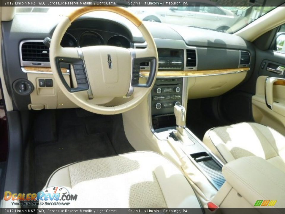 2012 Lincoln MKZ FWD Bordeaux Reserve Metallic / Light Camel Photo #18