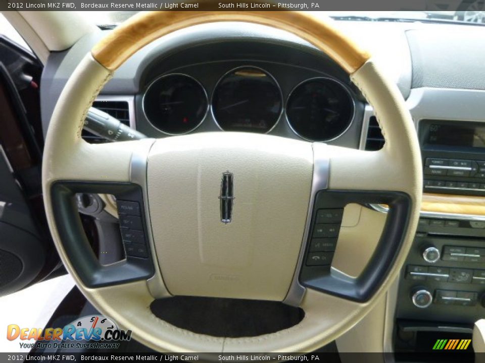 2012 Lincoln MKZ FWD Bordeaux Reserve Metallic / Light Camel Photo #22