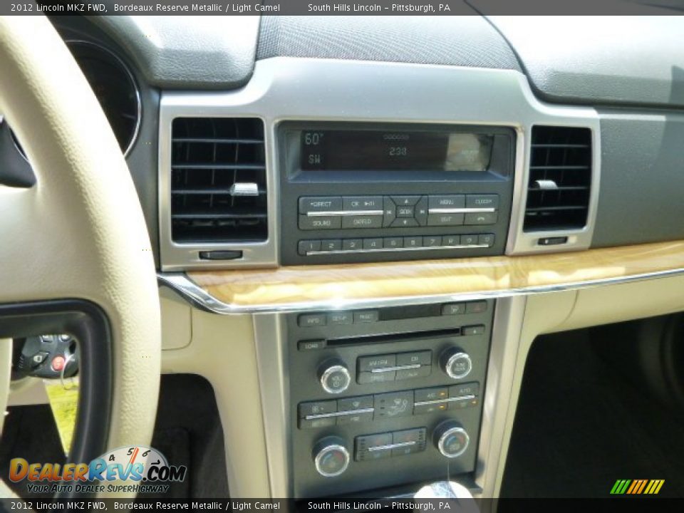 2012 Lincoln MKZ FWD Bordeaux Reserve Metallic / Light Camel Photo #23