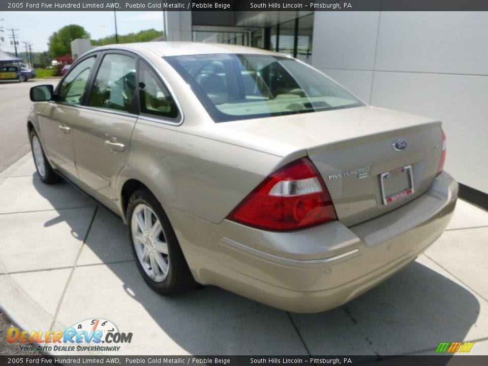 2005 Ford Five Hundred Limited AWD Pueblo Gold Metallic / Pebble Beige Photo #3