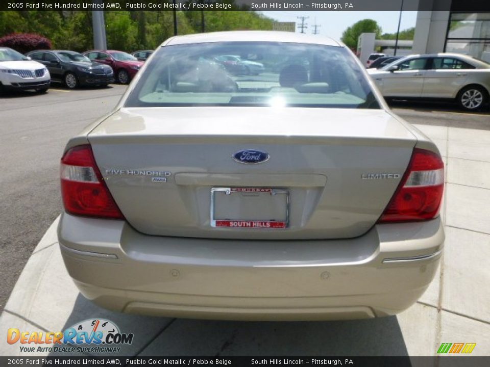 2005 Ford Five Hundred Limited AWD Pueblo Gold Metallic / Pebble Beige Photo #4
