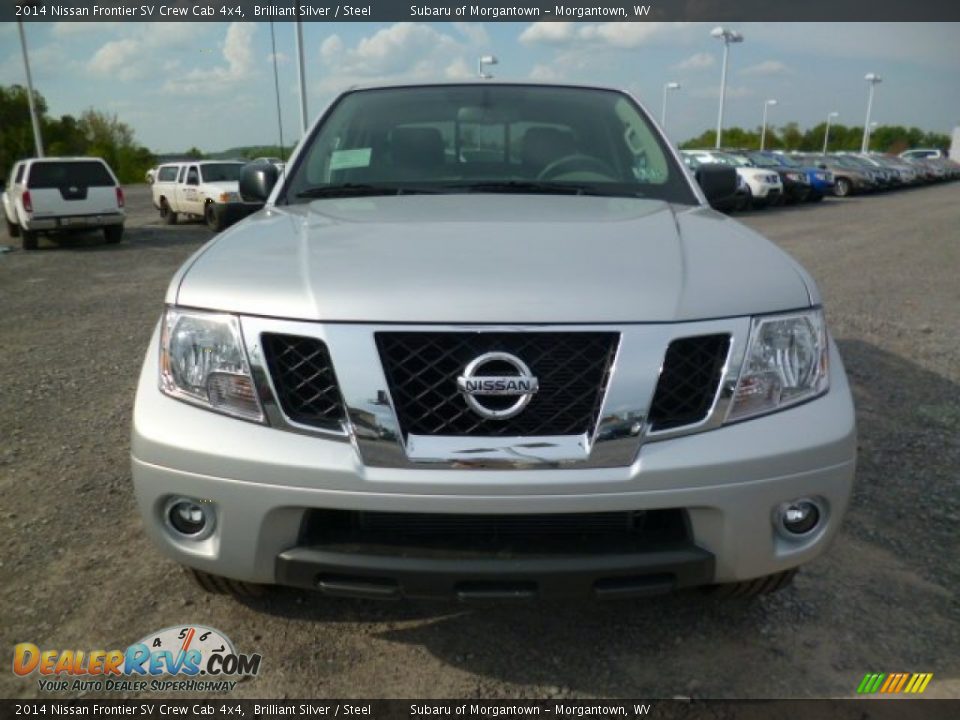 2014 Nissan Frontier SV Crew Cab 4x4 Brilliant Silver / Steel Photo #2
