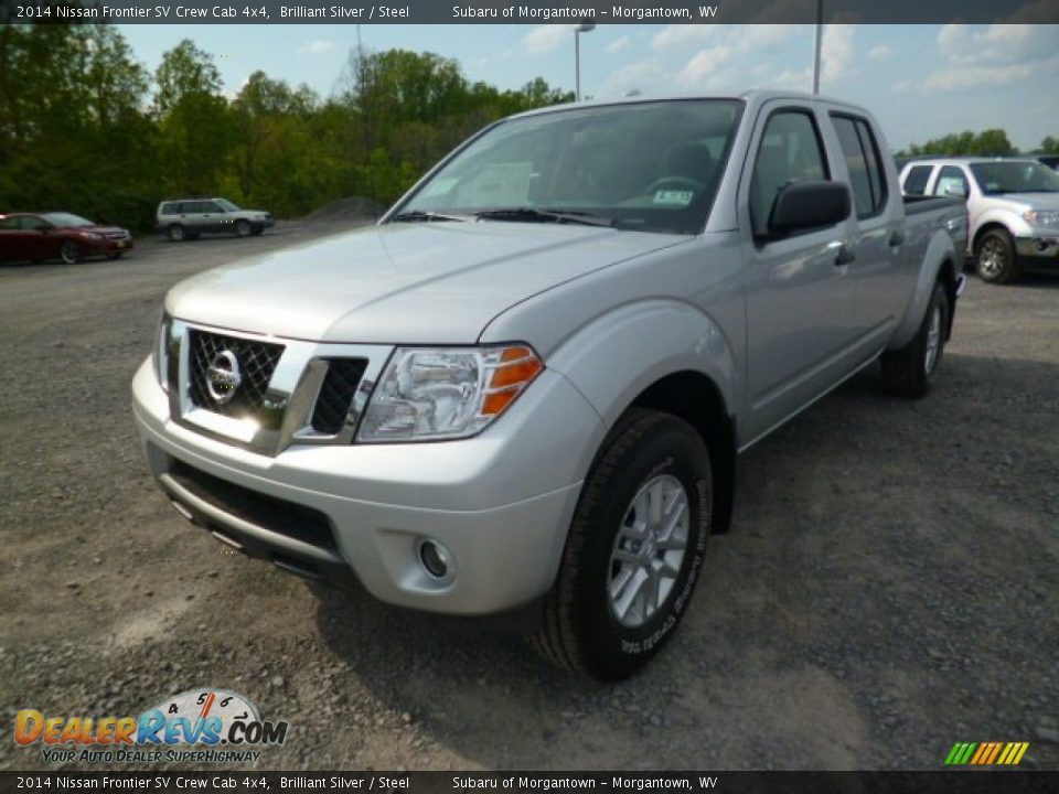 2014 Nissan Frontier SV Crew Cab 4x4 Brilliant Silver / Steel Photo #3