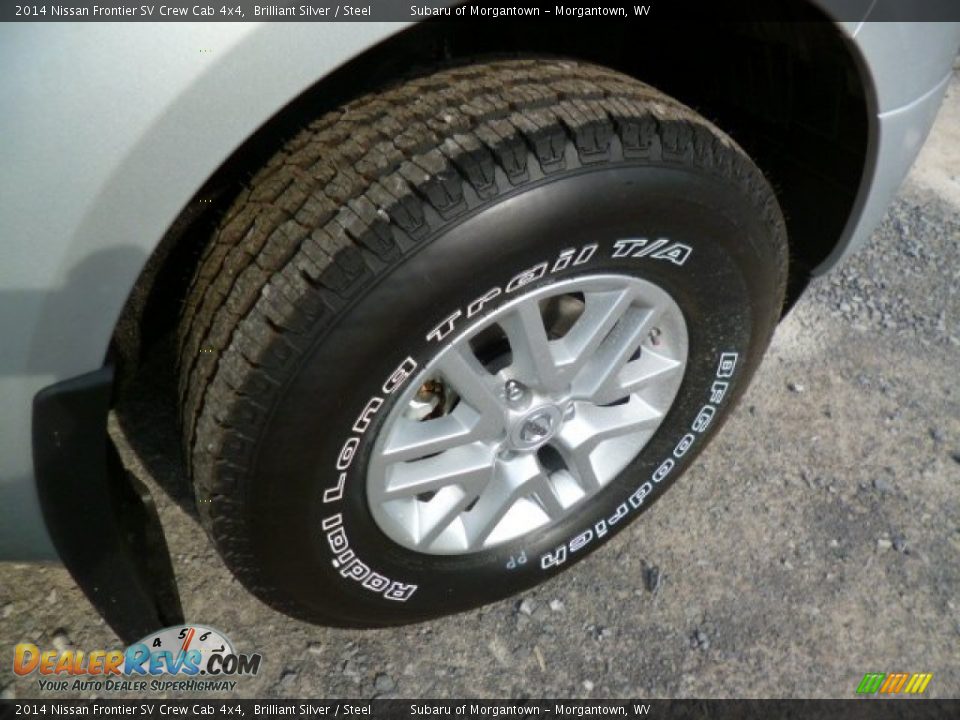2014 Nissan Frontier SV Crew Cab 4x4 Brilliant Silver / Steel Photo #9