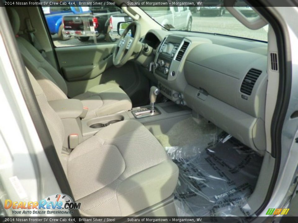 2014 Nissan Frontier SV Crew Cab 4x4 Brilliant Silver / Steel Photo #10