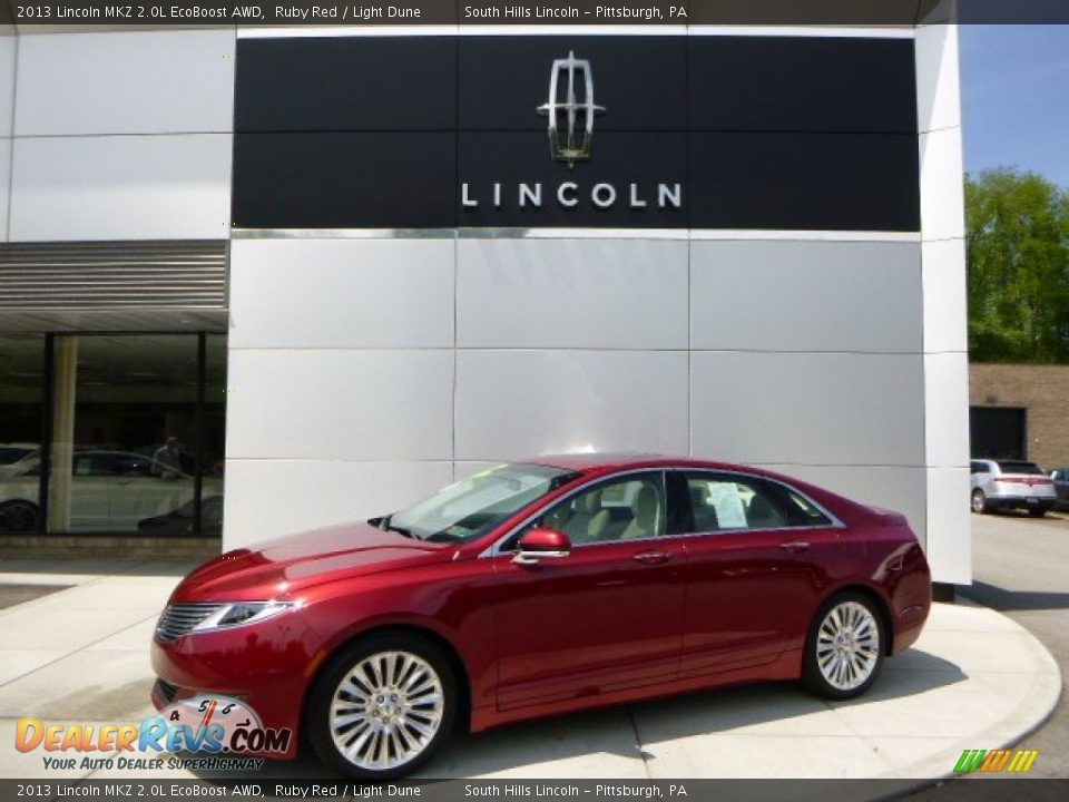 2013 Lincoln MKZ 2.0L EcoBoost AWD Ruby Red / Light Dune Photo #1