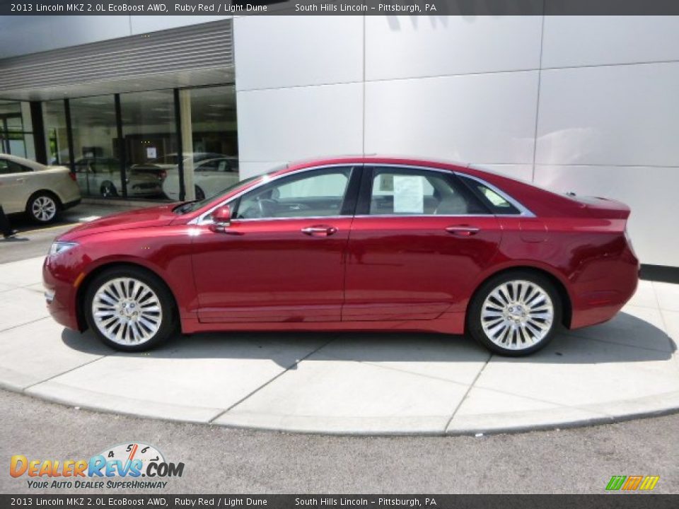 2013 Lincoln MKZ 2.0L EcoBoost AWD Ruby Red / Light Dune Photo #2