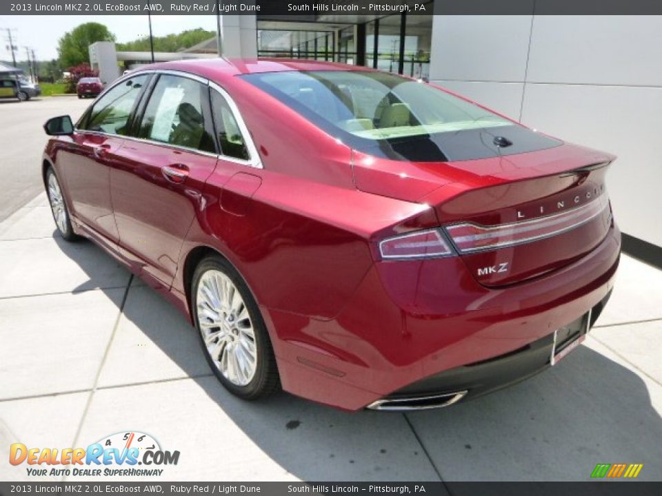 2013 Lincoln MKZ 2.0L EcoBoost AWD Ruby Red / Light Dune Photo #3