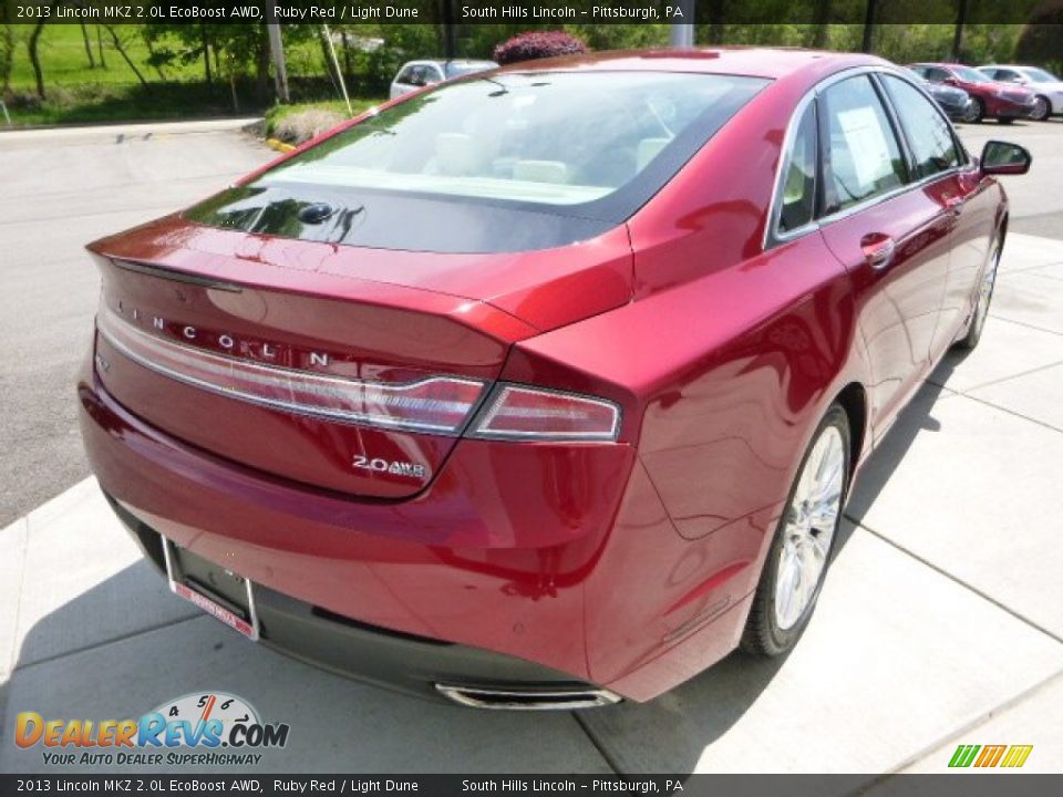 2013 Lincoln MKZ 2.0L EcoBoost AWD Ruby Red / Light Dune Photo #5