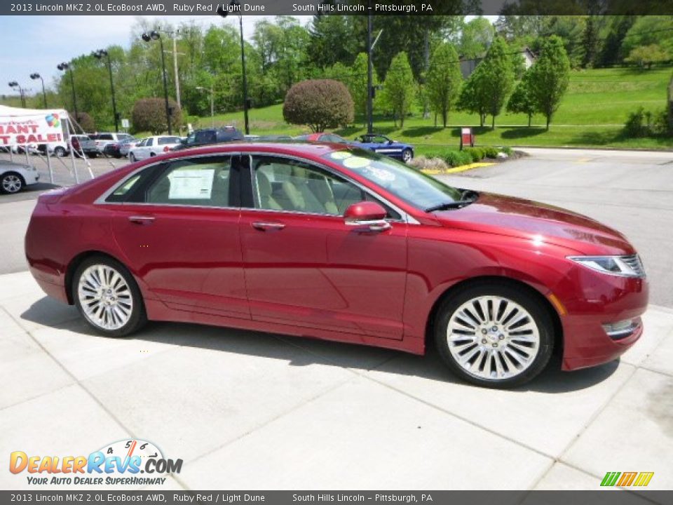 2013 Lincoln MKZ 2.0L EcoBoost AWD Ruby Red / Light Dune Photo #6