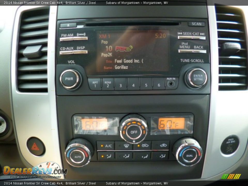 2014 Nissan Frontier SV Crew Cab 4x4 Brilliant Silver / Steel Photo #18