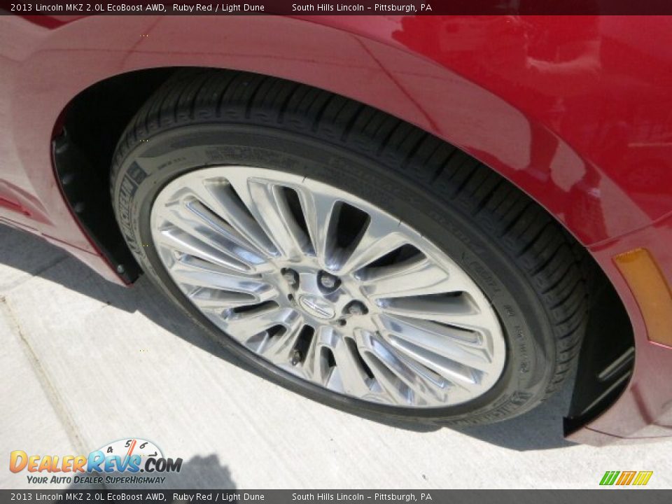 2013 Lincoln MKZ 2.0L EcoBoost AWD Ruby Red / Light Dune Photo #9
