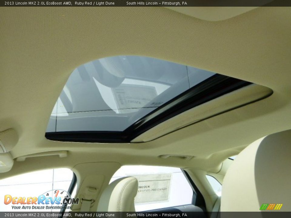 2013 Lincoln MKZ 2.0L EcoBoost AWD Ruby Red / Light Dune Photo #20