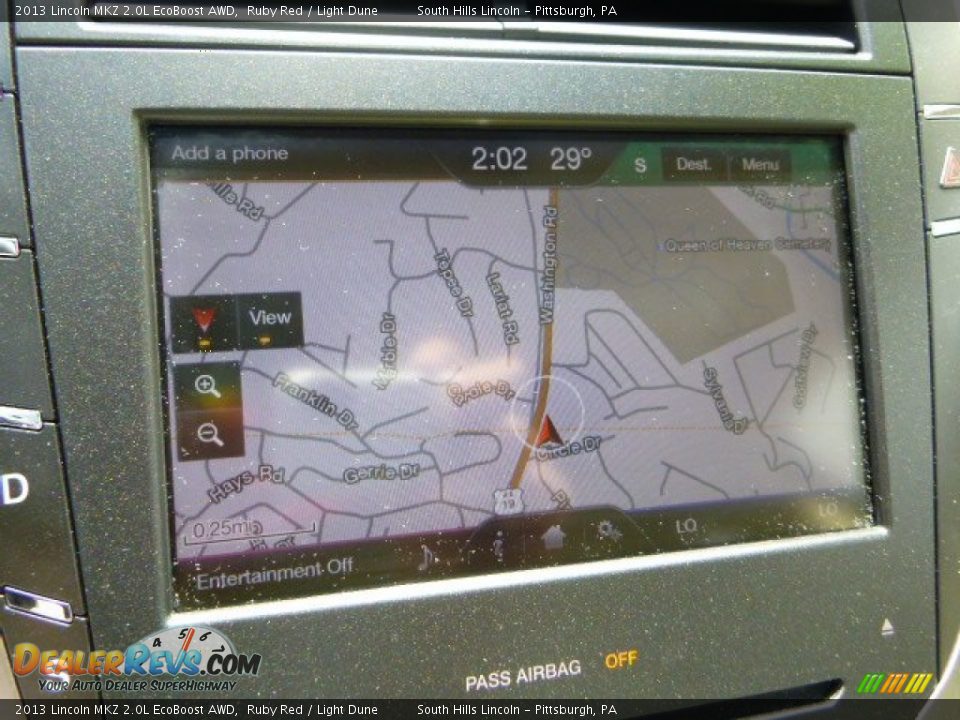 2013 Lincoln MKZ 2.0L EcoBoost AWD Ruby Red / Light Dune Photo #21