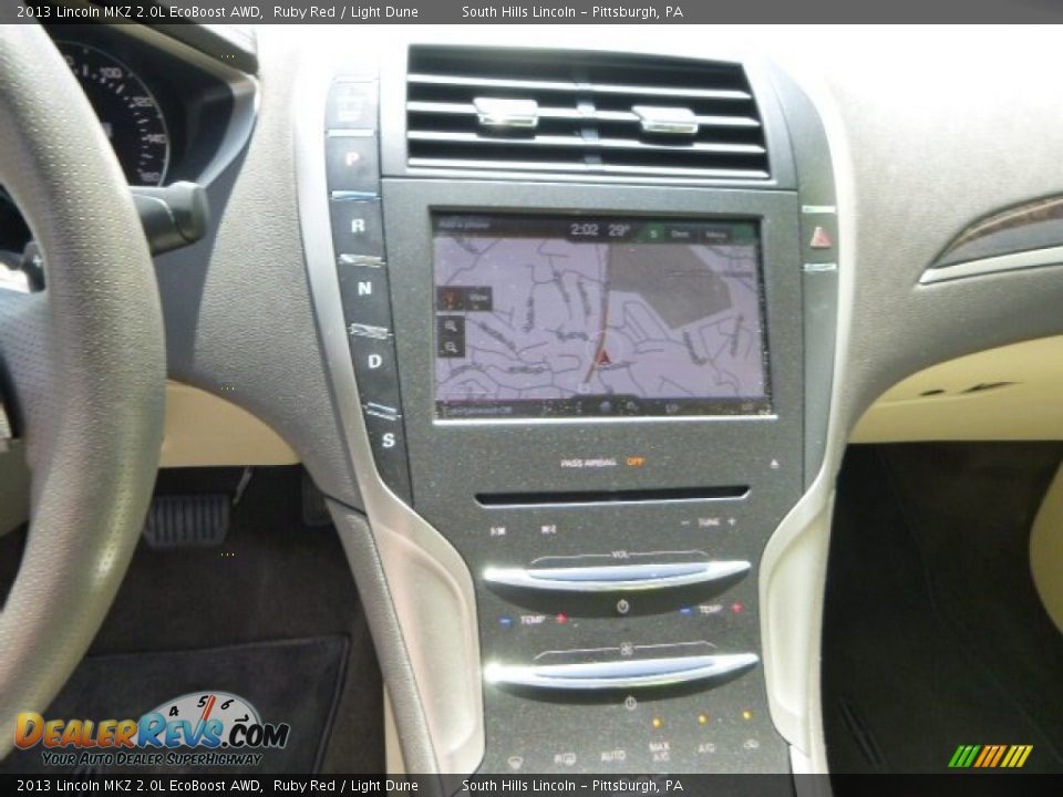 2013 Lincoln MKZ 2.0L EcoBoost AWD Ruby Red / Light Dune Photo #22