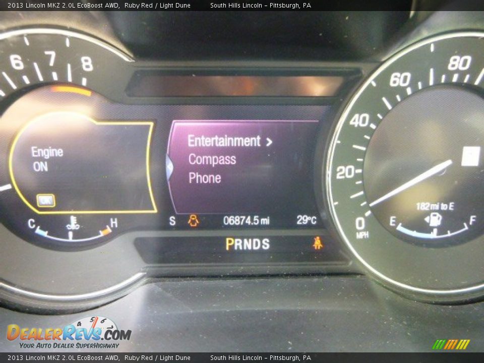 2013 Lincoln MKZ 2.0L EcoBoost AWD Ruby Red / Light Dune Photo #23