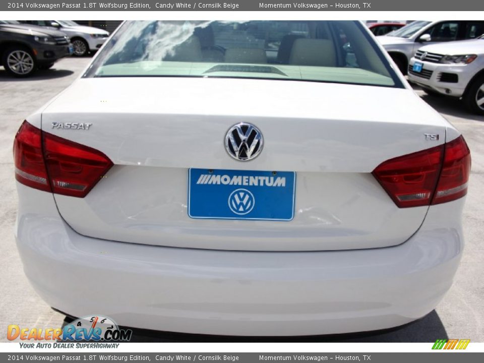 2014 Volkswagen Passat 1.8T Wolfsburg Edition Candy White / Cornsilk Beige Photo #8