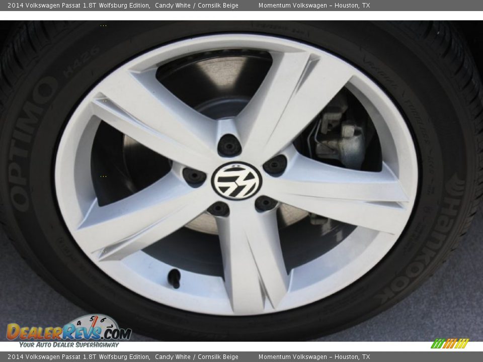 2014 Volkswagen Passat 1.8T Wolfsburg Edition Candy White / Cornsilk Beige Photo #11
