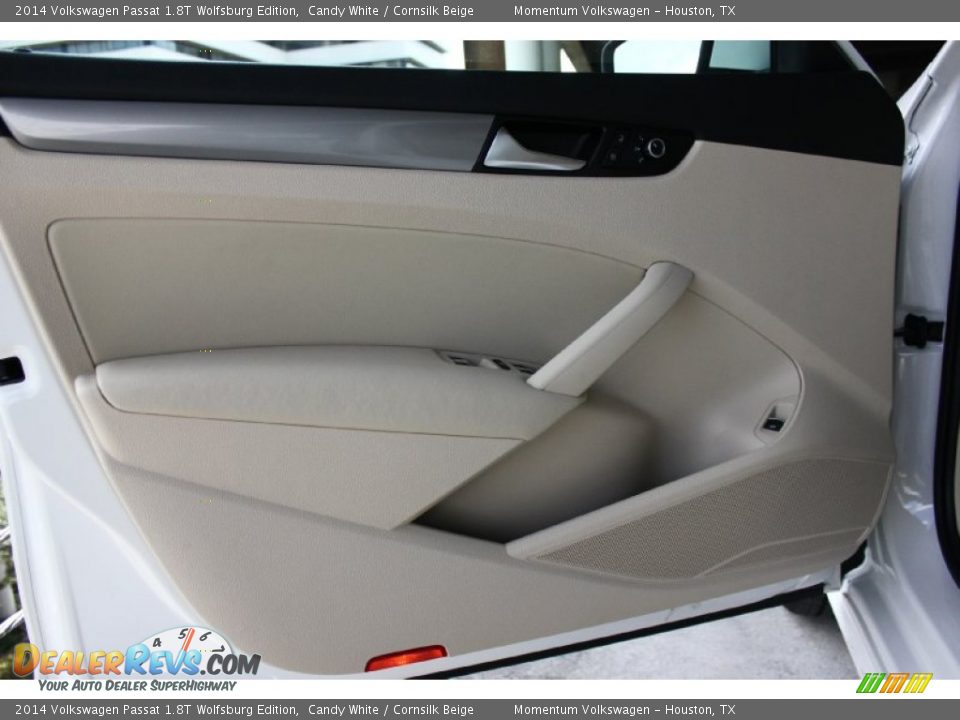 2014 Volkswagen Passat 1.8T Wolfsburg Edition Candy White / Cornsilk Beige Photo #13