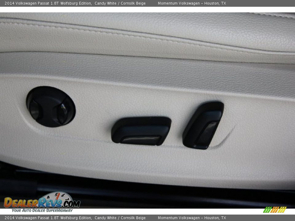 2014 Volkswagen Passat 1.8T Wolfsburg Edition Candy White / Cornsilk Beige Photo #14