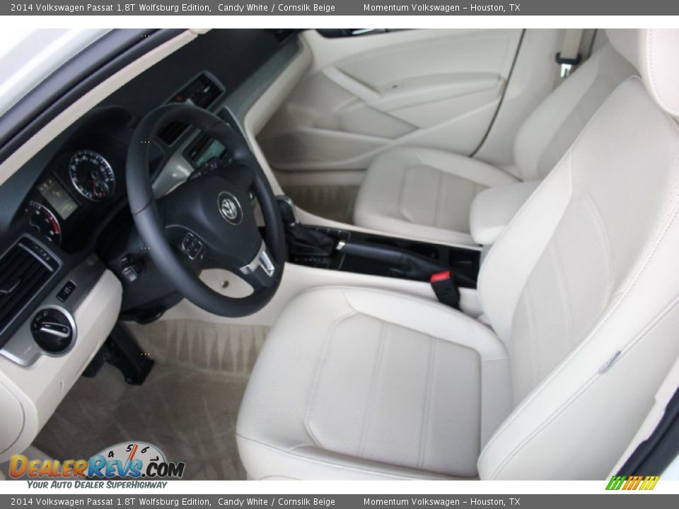 2014 Volkswagen Passat 1.8T Wolfsburg Edition Candy White / Cornsilk Beige Photo #16
