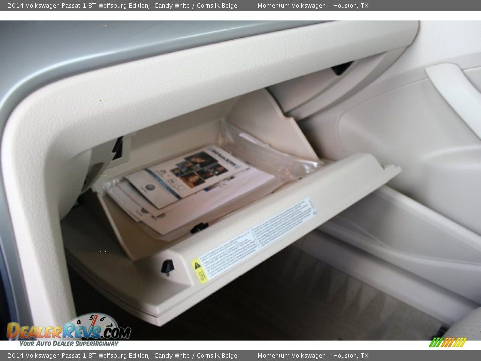 2014 Volkswagen Passat 1.8T Wolfsburg Edition Candy White / Cornsilk Beige Photo #22