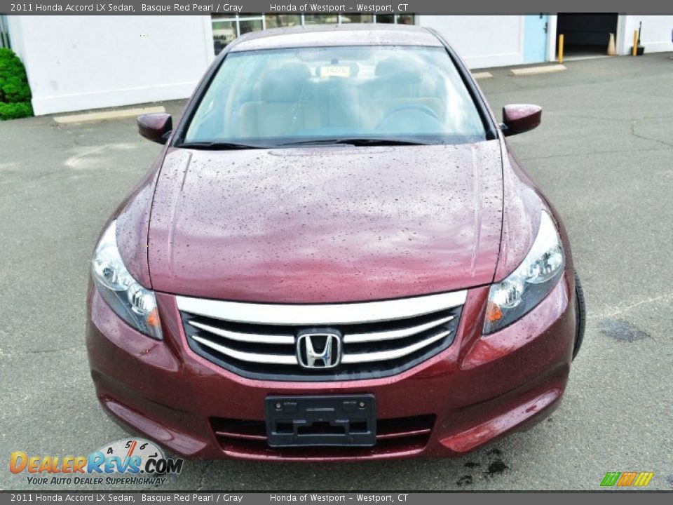2011 Honda Accord LX Sedan Basque Red Pearl / Gray Photo #2