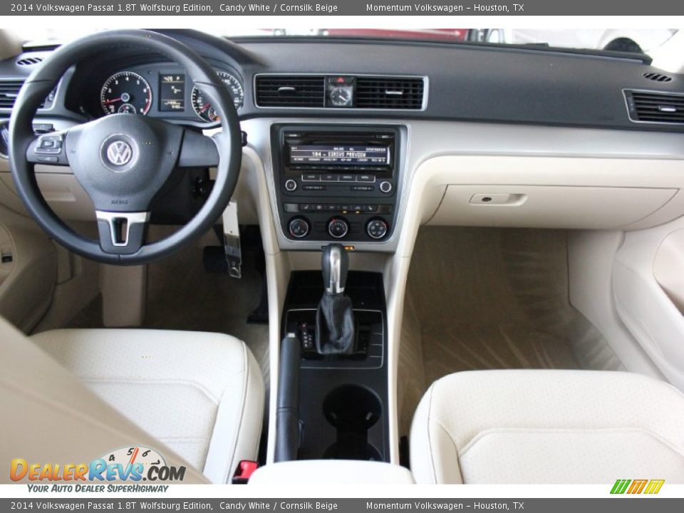 2014 Volkswagen Passat 1.8T Wolfsburg Edition Candy White / Cornsilk Beige Photo #30