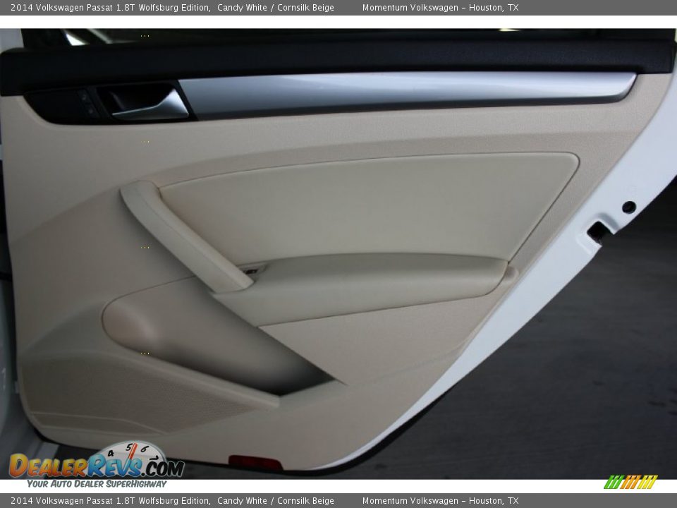 2014 Volkswagen Passat 1.8T Wolfsburg Edition Candy White / Cornsilk Beige Photo #33