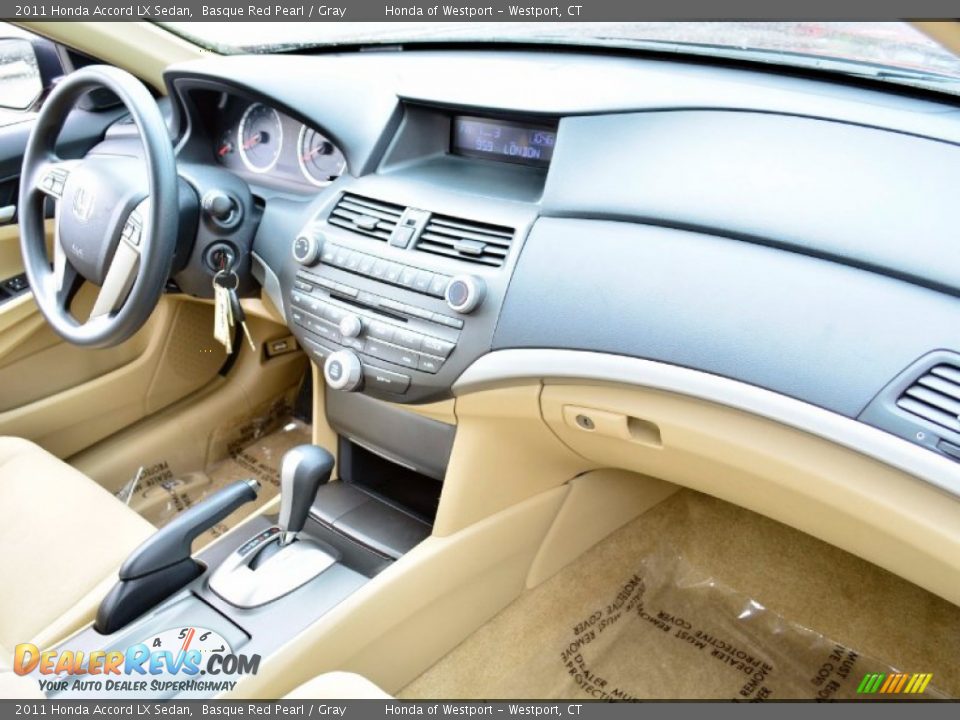 2011 Honda Accord LX Sedan Basque Red Pearl / Gray Photo #9