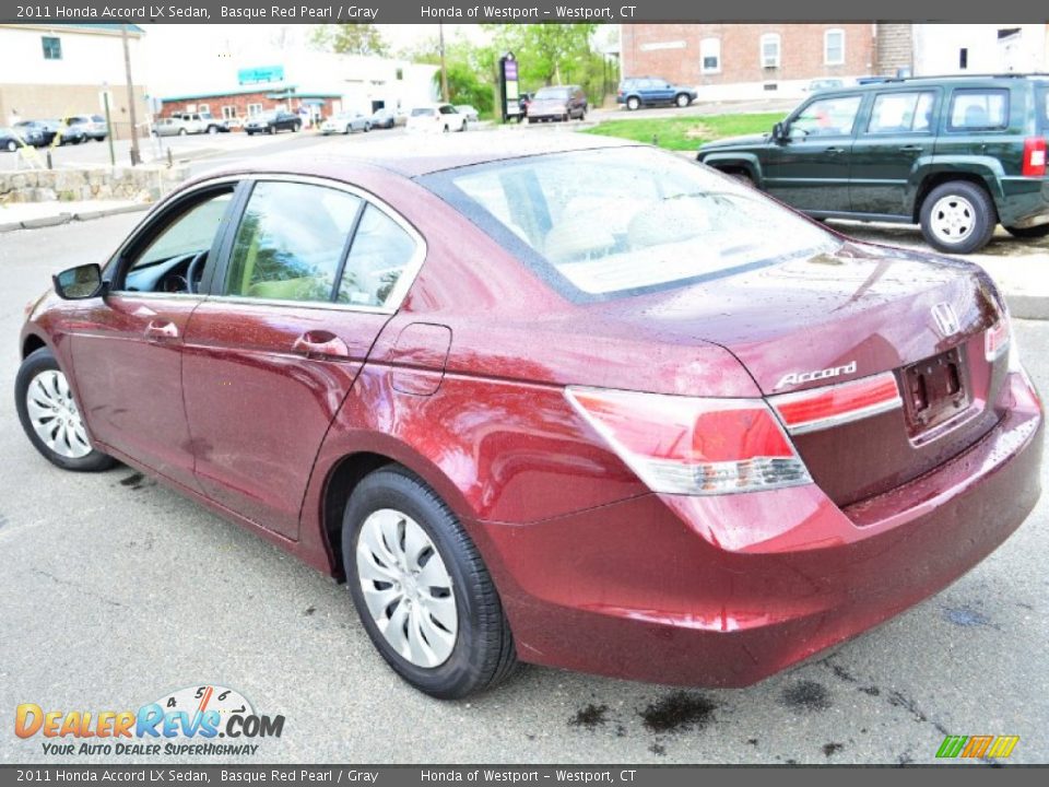2011 Honda Accord LX Sedan Basque Red Pearl / Gray Photo #10