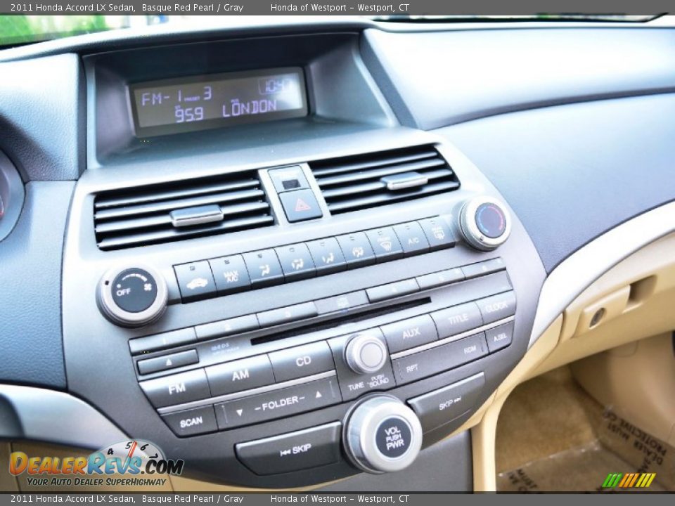 2011 Honda Accord LX Sedan Basque Red Pearl / Gray Photo #12