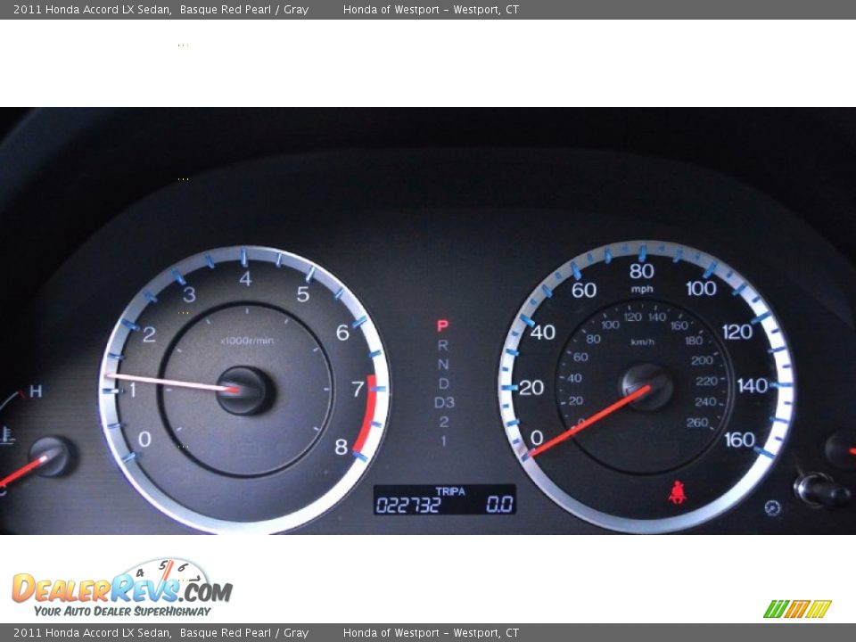2011 Honda Accord LX Sedan Basque Red Pearl / Gray Photo #15