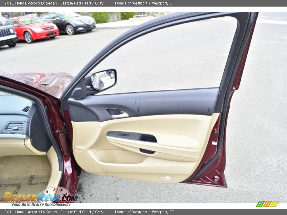 2011 Honda Accord LX Sedan Basque Red Pearl / Gray Photo #16