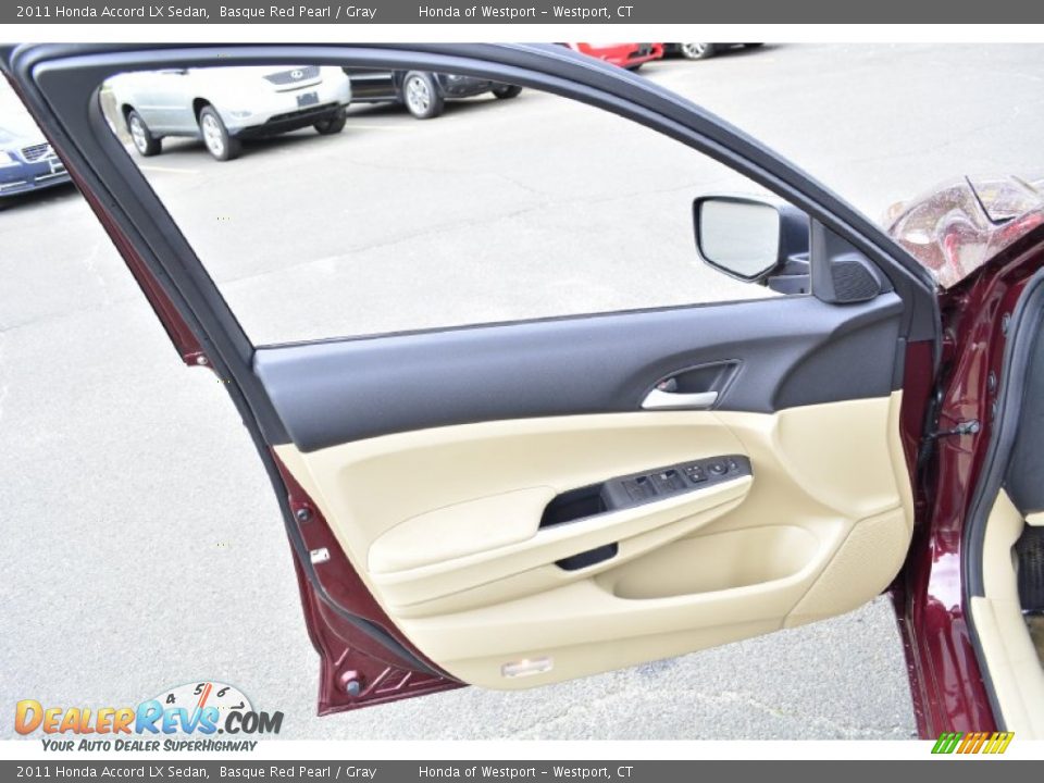 2011 Honda Accord LX Sedan Basque Red Pearl / Gray Photo #18