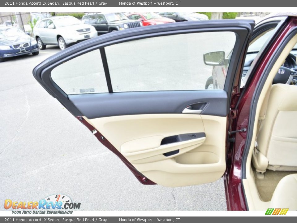 2011 Honda Accord LX Sedan Basque Red Pearl / Gray Photo #19