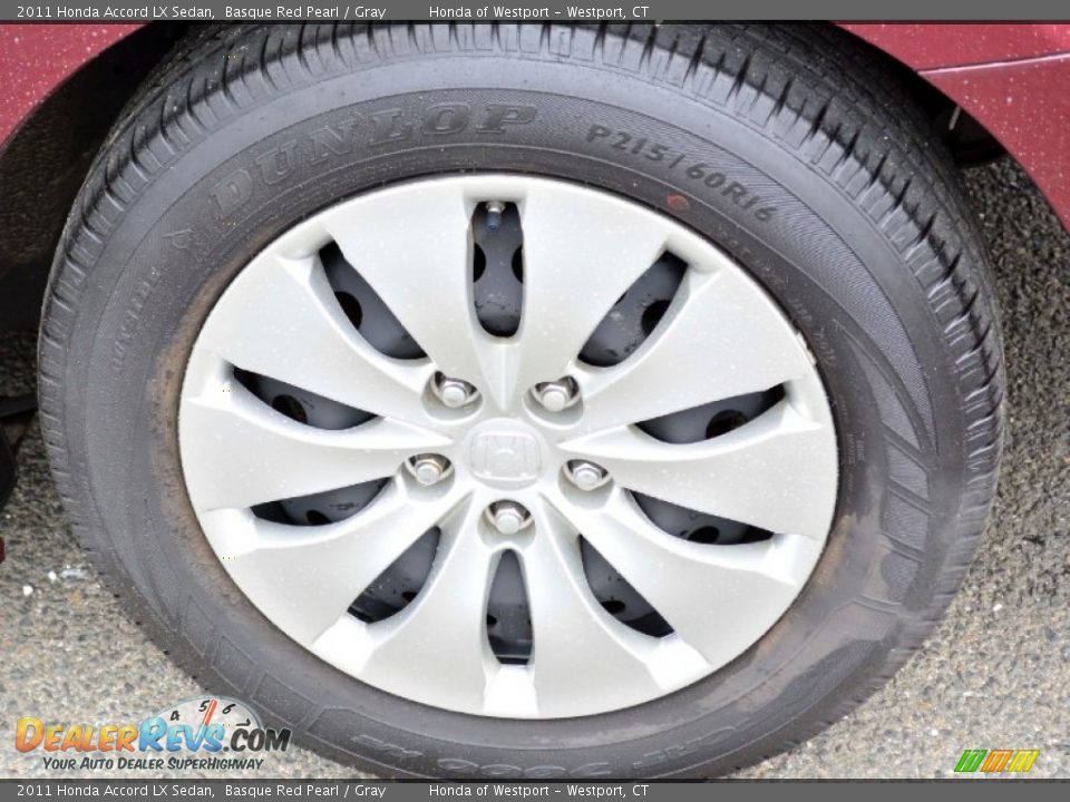 2011 Honda Accord LX Sedan Basque Red Pearl / Gray Photo #20