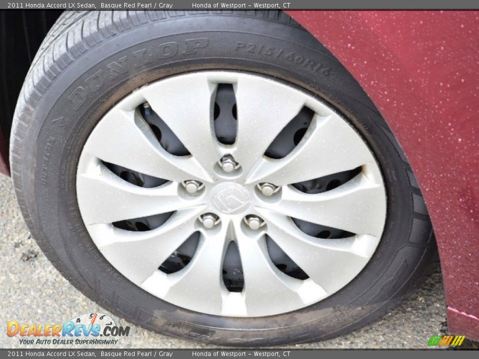 2011 Honda Accord LX Sedan Basque Red Pearl / Gray Photo #21