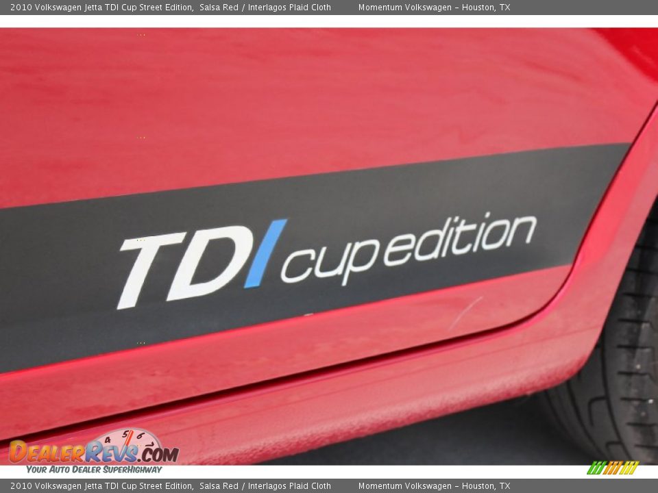 2010 Volkswagen Jetta TDI Cup Street Edition Salsa Red / Interlagos Plaid Cloth Photo #4