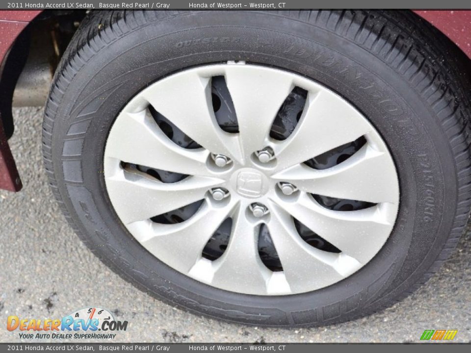 2011 Honda Accord LX Sedan Basque Red Pearl / Gray Photo #23